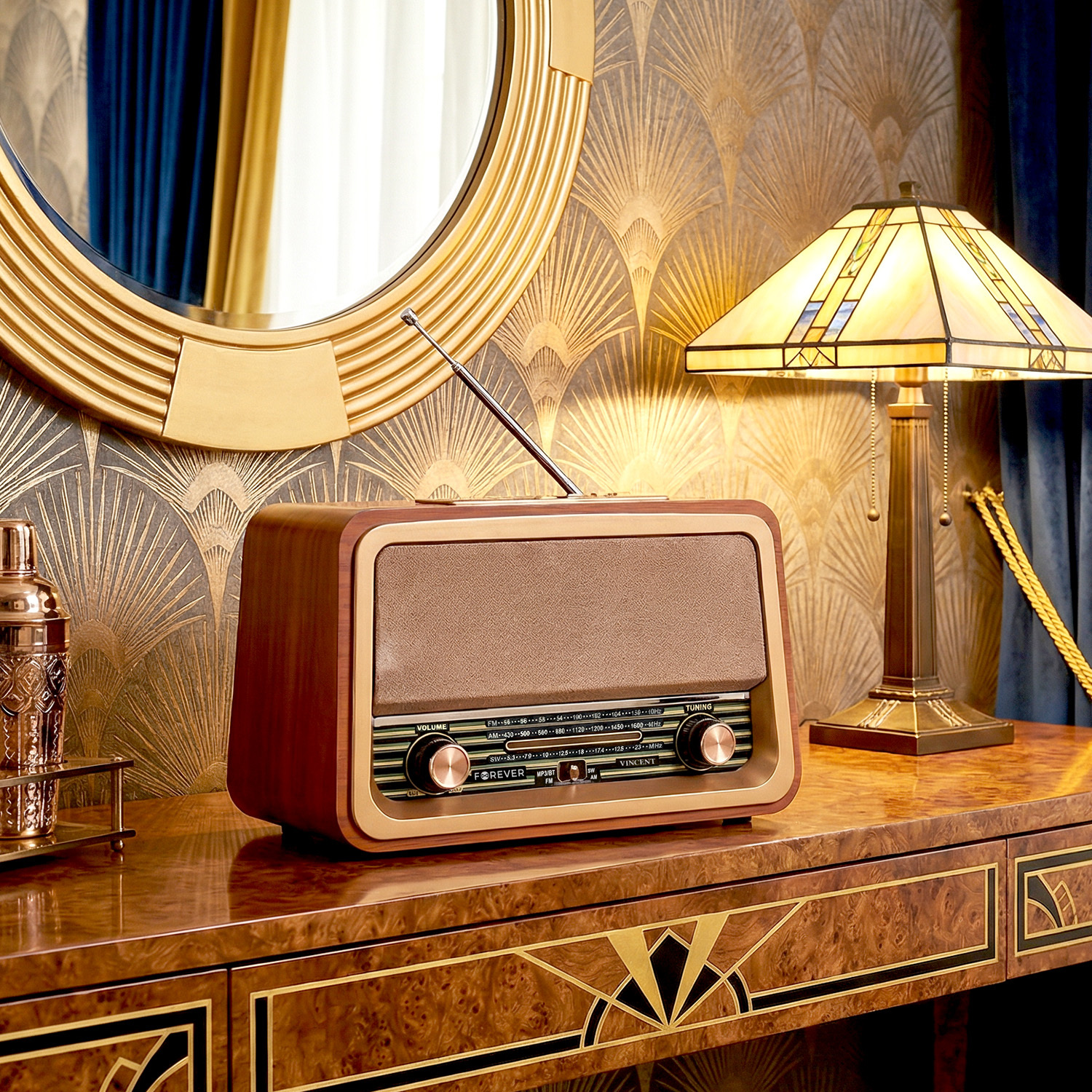 Forever Vincent JB-120 Bluetooth kõlar / FM-Raadio / TF-Card / 5W / pruun / KOHE OLEMAS! (kopeeri) - Image 2