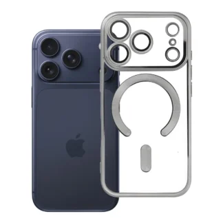 Apple Iphone 17 Pro Max CamProtect Magsafe silikoonkaitse hõbedane