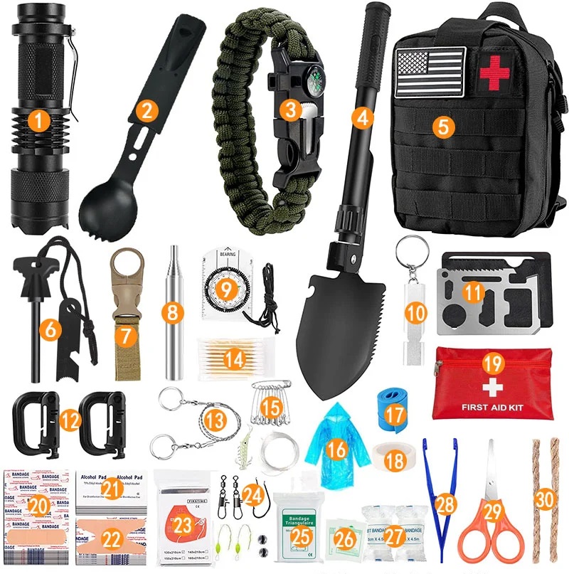 3in1 - Esmaabikomplekt / avariikomplekt / survival kit
