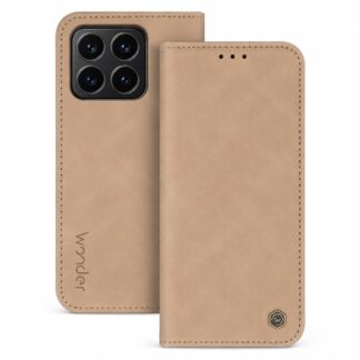 Xiaomi Redmi Note 13 Pro (5G) / Redmi Note 13 (5G) / Poco X6 (5G) Smart Nubuck kaitsekott cappucino