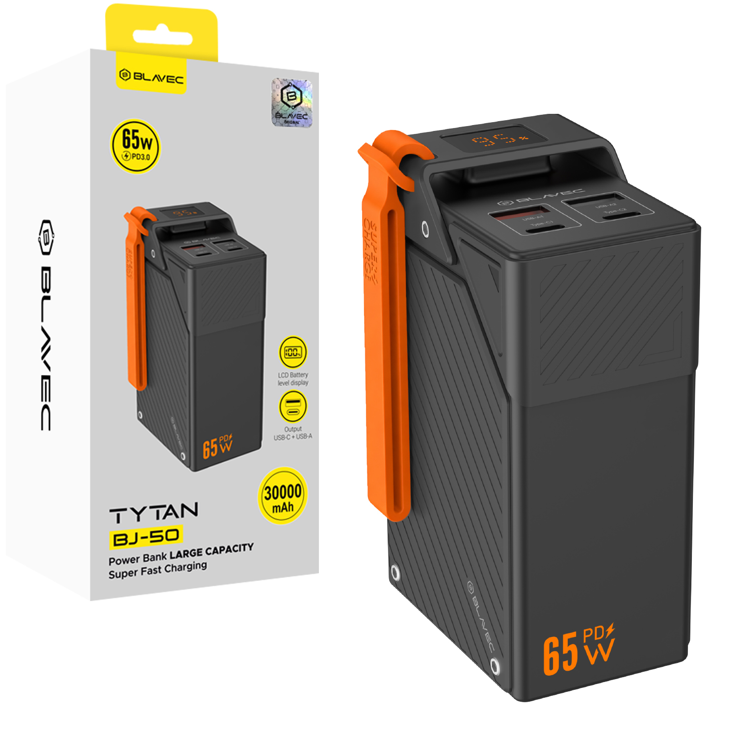 Blavec Tytan BJ-50 Akupank / 30000 maH / 65W / must - Image 7