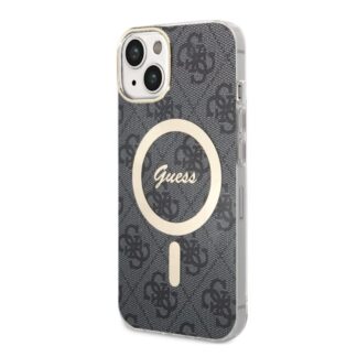 Apple iPhone 13 / 14 / 15 Guess Hardcase Magsafe Brown silikoonkaitse