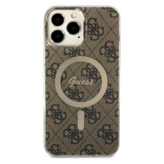 Apple Iphone 13 Pro Max / Iphone 12 Pro Max Guess Magsafe Brown silikoontagus
