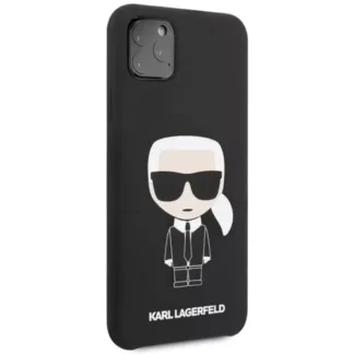 Apple iPhone 11 Pro Max Karl Lagerfeld Hardcase Black Iconis silikoonkaitse must