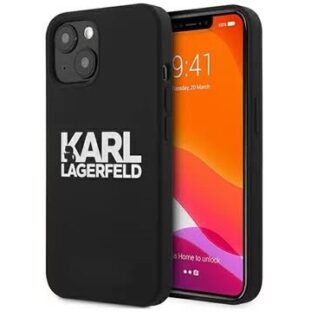 Apple Iphone 13 / 14 / 15 Karl Lagerfeld Silicone Stack Logo silikoonkaitse