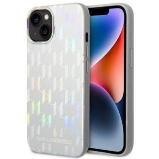 Apple Iphone 13 / 14 / 15 Karl Lagerfeld Iridescent Monogram silikoonkaitse