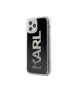 Apple iPhone 12 / 12 Pro Karl Lagerfeld Liquid Glitter silikoonkaitse