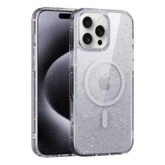 Apple Iphone 16 Pro Glitter Magsafe silikoonkaitse läbipaistev