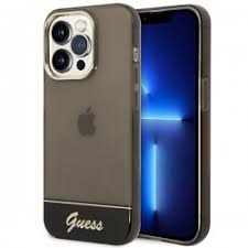 Apple iPhone 14 Pro Max / 15 Pro Max Guess Hardcase Black Transluent silikoonkaitse