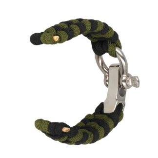 22mm Loop riidest kellarihm Black-Khaki