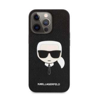 Apple iPhone 12 Pro Max / Iphone 13 Pro Max Karl Lagerfeld Ikonik Saffiano Karl Head tagakorpus